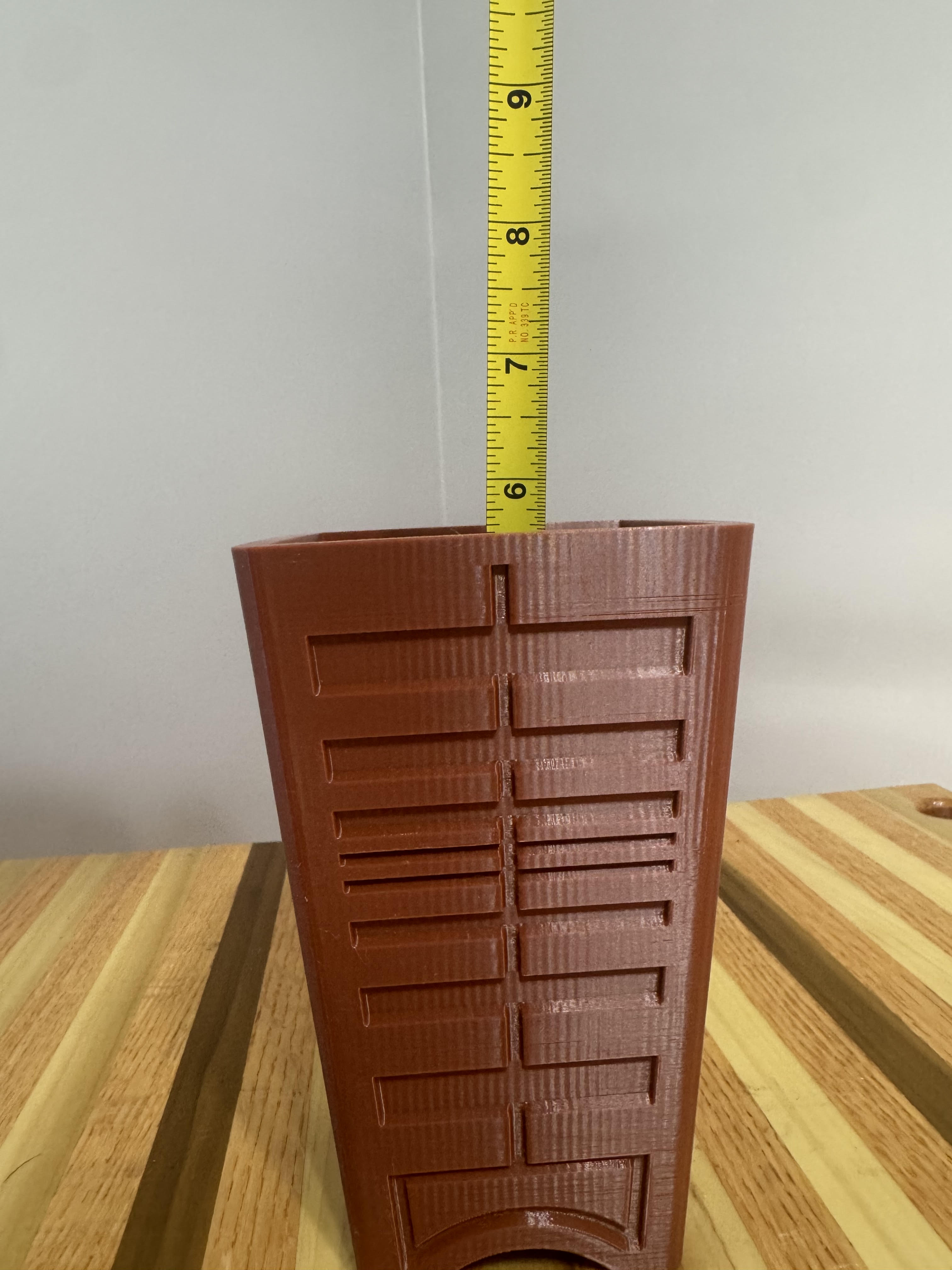 4" tower style cascade bonsai pot