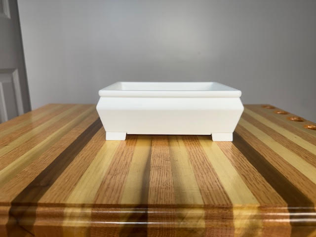 6" potbelly style plastic rectangle bonsai training pot