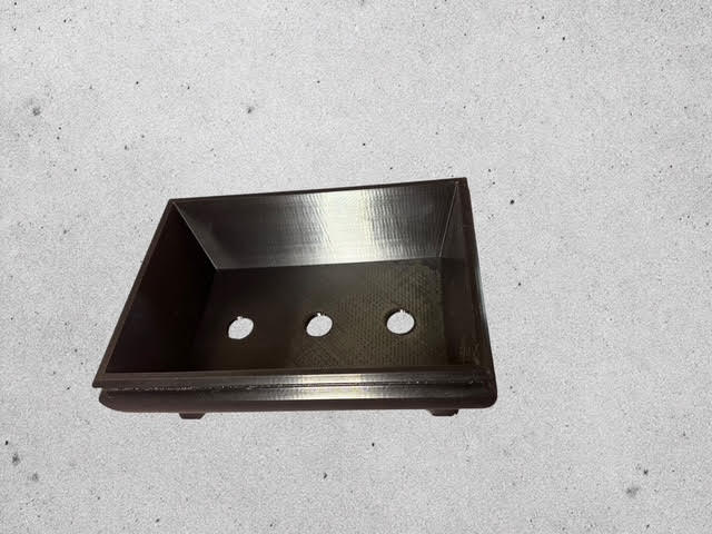 7" potbelly style plastic rectangle bonsai training pot