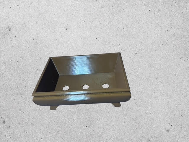 7" potbelly style plastic rectangle bonsai training pot