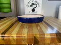 7" shallow oval bonsai pot
